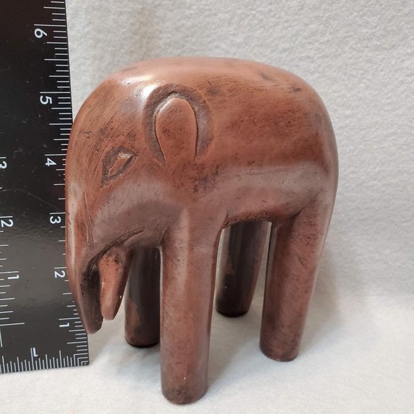 Vintage 1961 Austin Productions Elephant Sculpture, Signed Pottery Folk Art - Picture 7 of 8
